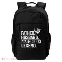 Father Husband Meat Smoker Legend Grilling Dad Meat Smoking Backpack thumb 0
