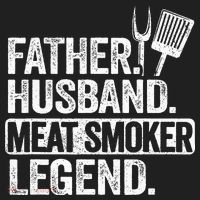 Father Husband Meat Smoker Legend Grilling Dad Meat Smoking Beanie thumb 2