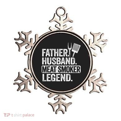 Father Husband Meat Smoker Legend Grilling Dad Meat Smoking Ornament