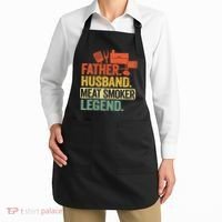 Father Husband Meat Smoker Legend Grilling Dad Meat Smoking Apron thumb 2
