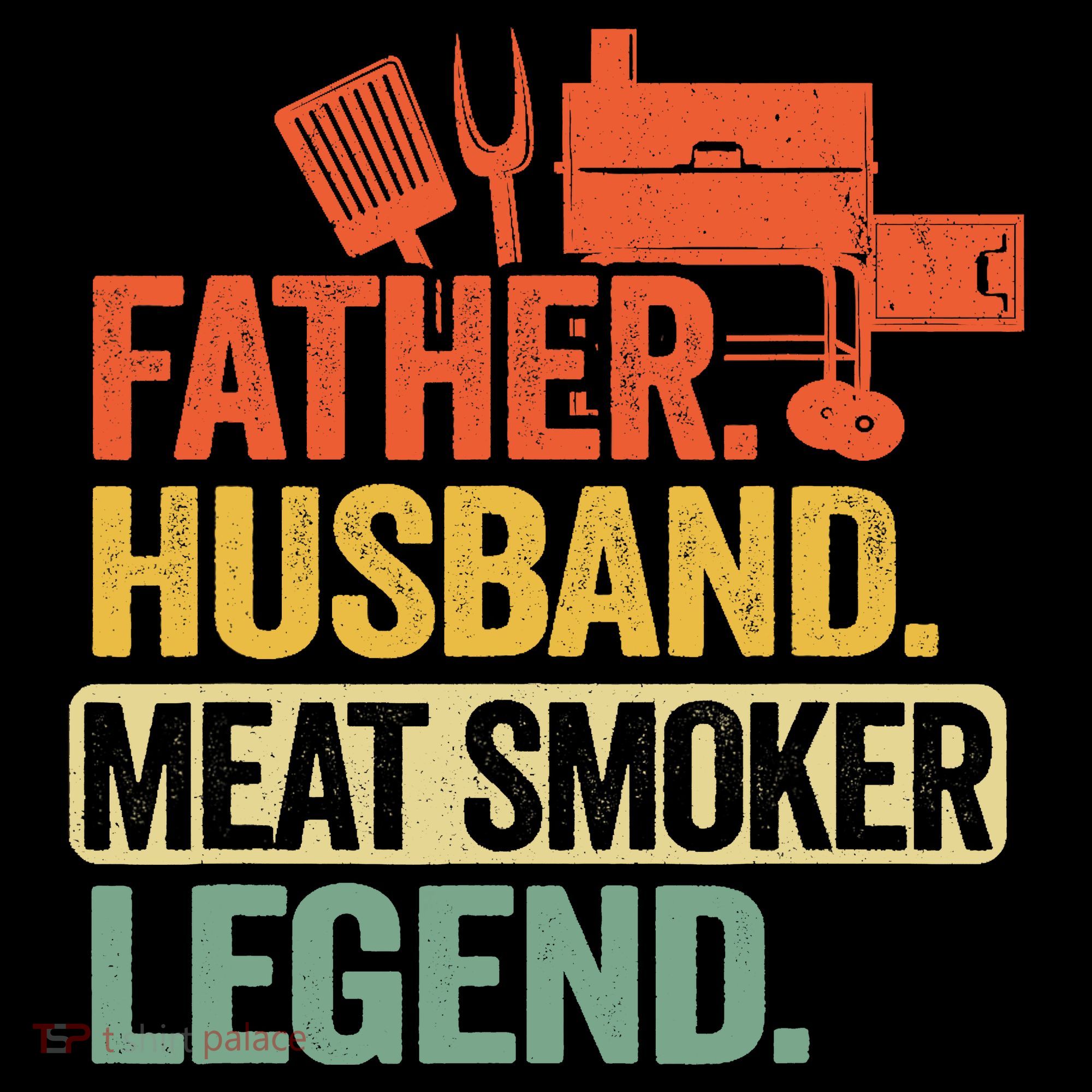 Father Husband Meat Smoker Legend Grilling Dad Meat Smoking Coaster