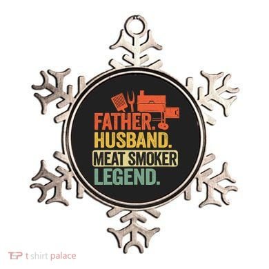 Father Husband Meat Smoker Legend Grilling Dad Meat Smoking Ornament