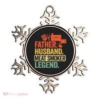 Father Husband Meat Smoker Legend Grilling Dad Meat Smoking Ornament thumb 0