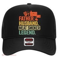 Father Husband Meat Smoker Legend Grilling Dad Meat Smoking Hat thumb 0