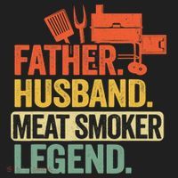 Father Husband Meat Smoker Legend Grilling Dad Meat Smoking Hat thumb 2