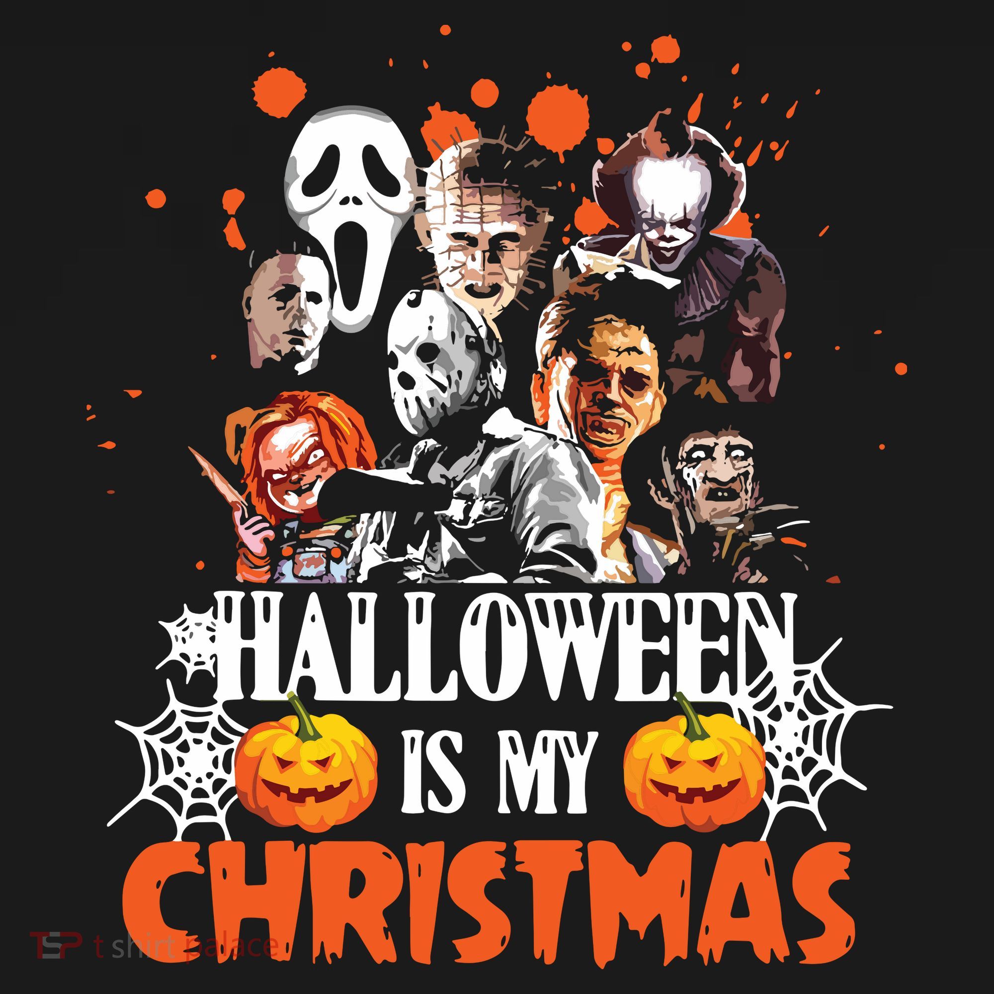 Funny Horror Movies Characters Halloween Is My Christmas Ornament