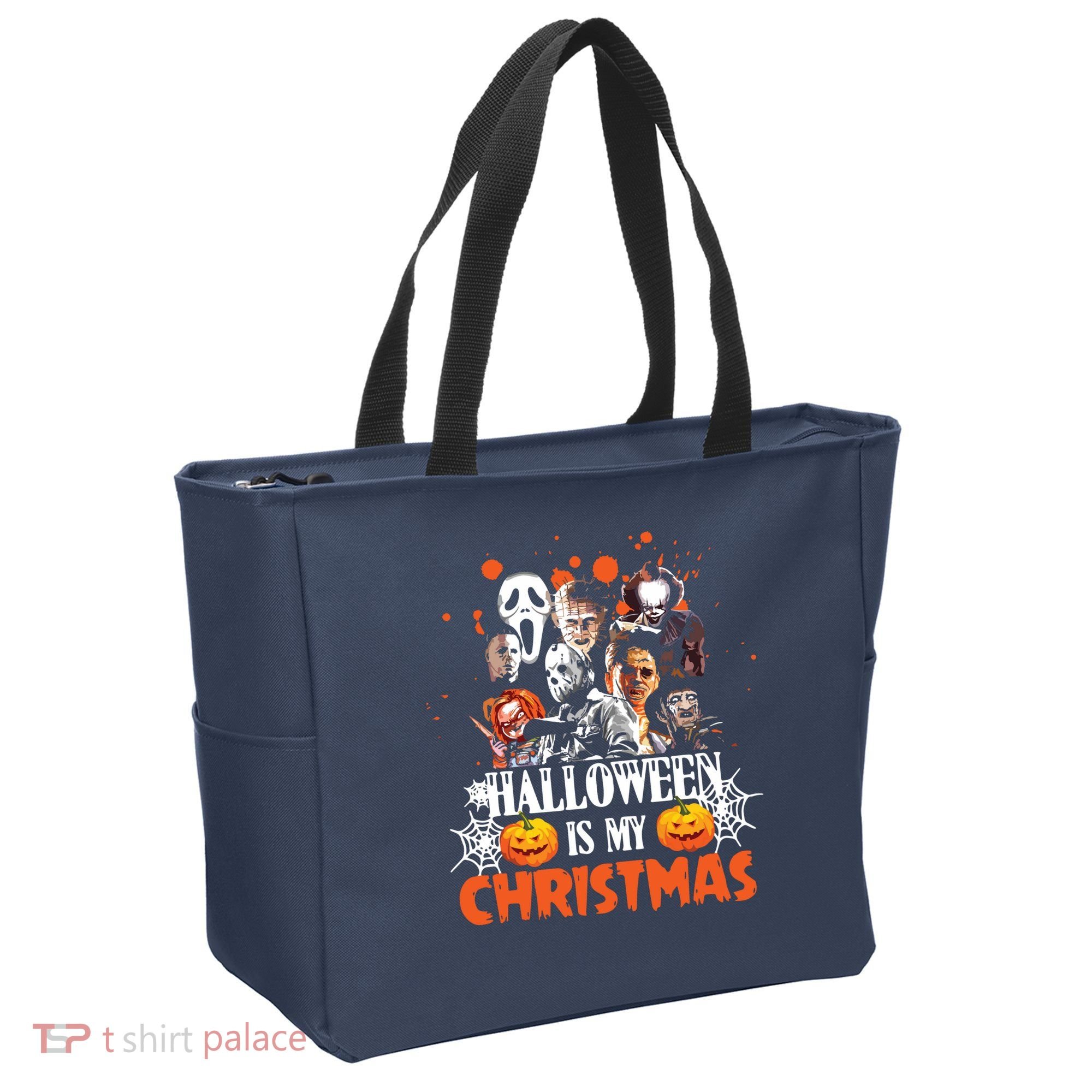 Funny Horror Movies Characters Halloween Is My Christmas Tote Bag