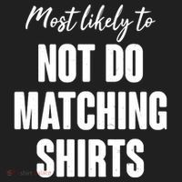 Funny Holiday Most Likely To Not Do Matching Shirts Golf Towel thumb 3