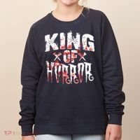 Funny Horror Movie Gift Scary King Of Horror Women's Sweatshirt thumb 0