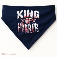 Funny Horror Movie Gift Scary King Of Horror USA-Made Doggie Bandana thumb 0
