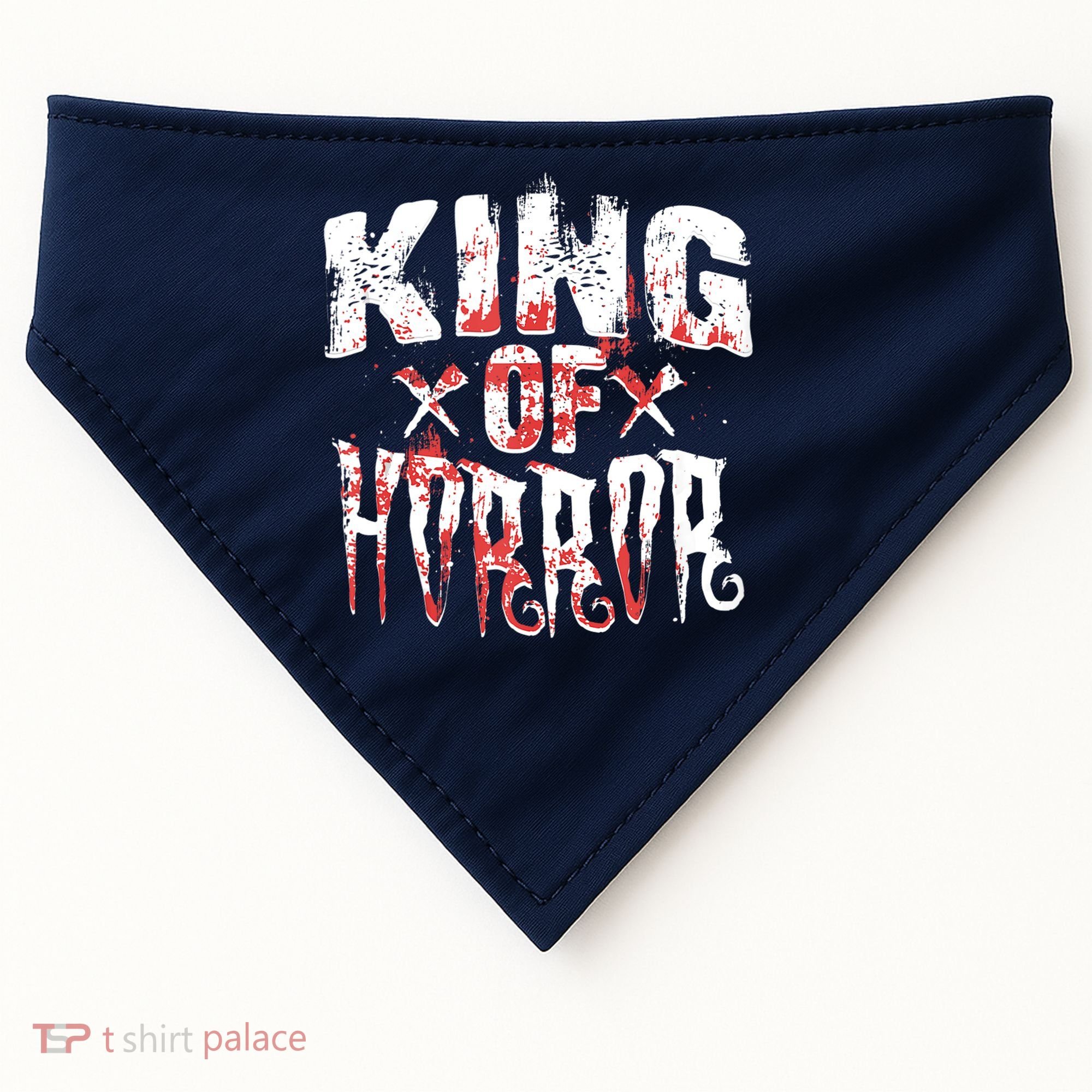 Funny Horror Movie Gift Scary King Of Horror USA-Made Doggie Bandana