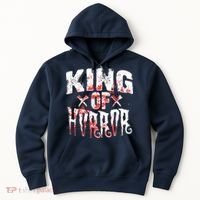 Funny Horror Movie Gift Scary King Of Horror Hoodie thumb 0