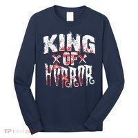 Funny Horror Movie Gift Scary King Of Horror Long Sleeve Shirt thumb 0