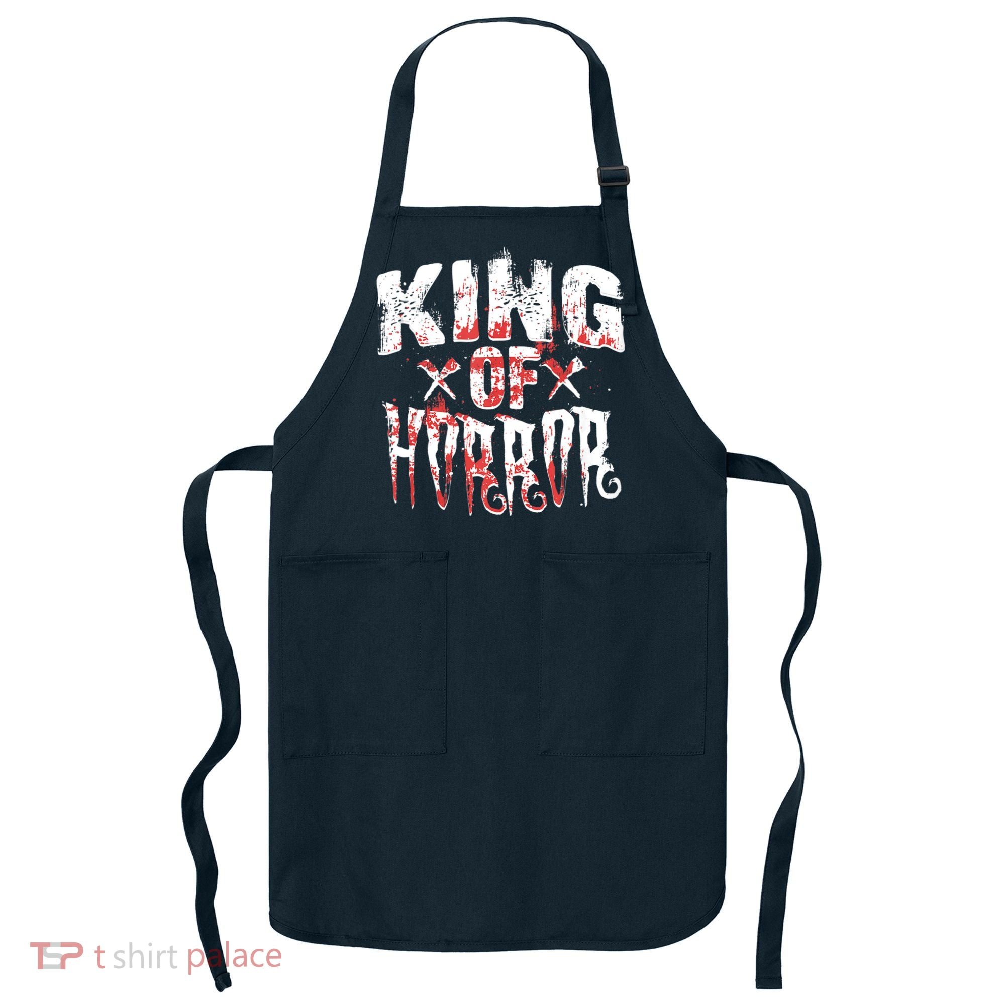 Funny Horror Movie Gift Scary King Of Horror Apron