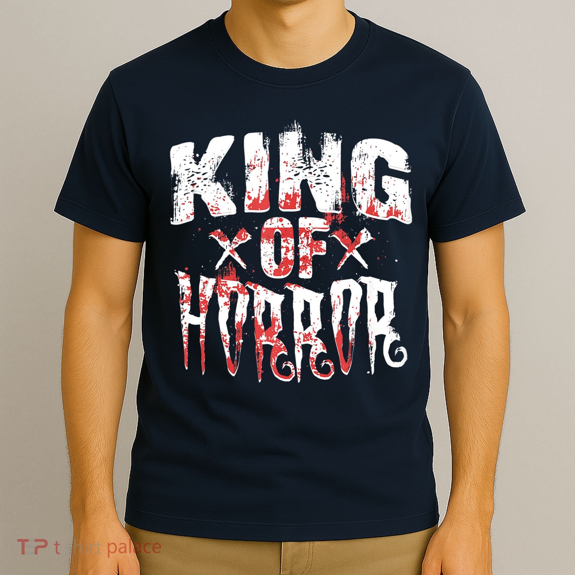 Funny Horror Movie Gift Scary King Of Horror T-Shirt