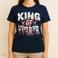 Funny Horror Movie Gift Scary King Of Horror T-Shirt thumb 4