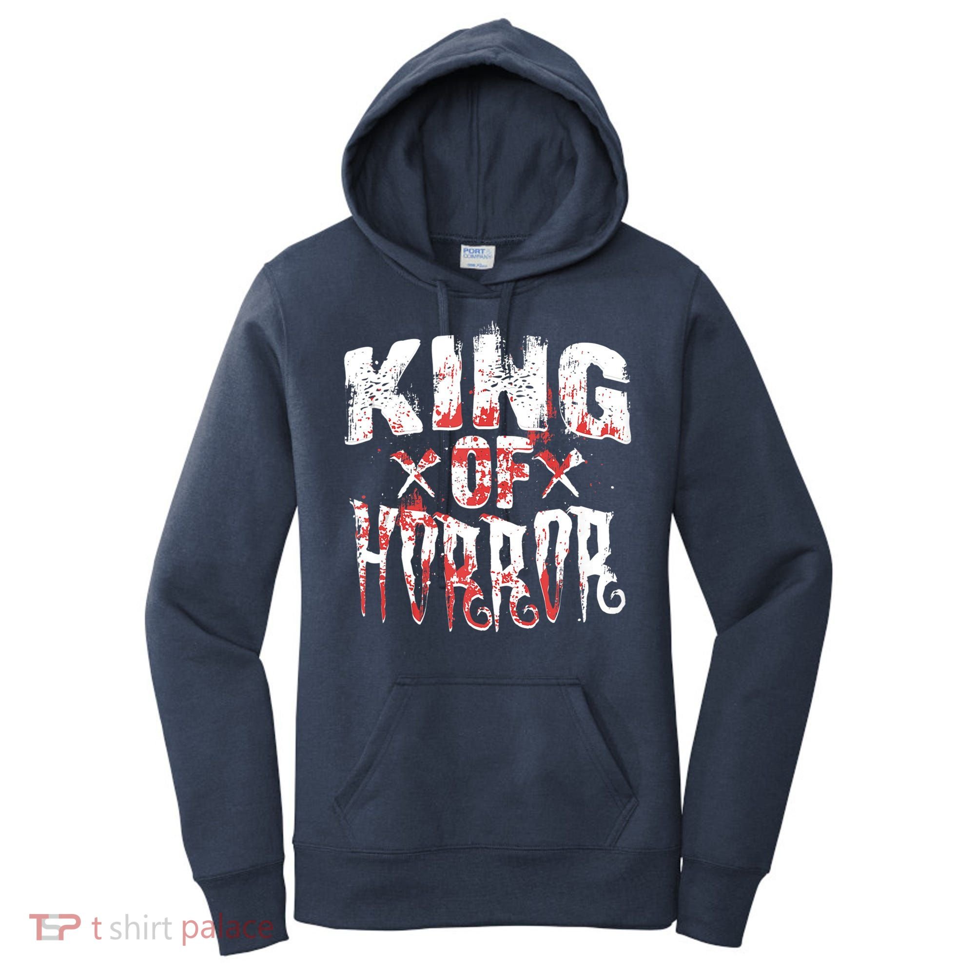 Funny Horror Movie Gift Scary King Of Horror Women's Hoodie