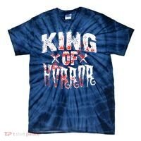 Funny Horror Movie Gift Scary King Of Horror Tie-Dye T-Shirt thumb 0