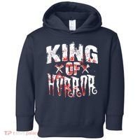 Funny Horror Movie Gift Scary King Of Horror Toddler Hoodie thumb 0