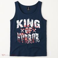 Funny Horror Movie Gift Scary King Of Horror Tank Top thumb 2