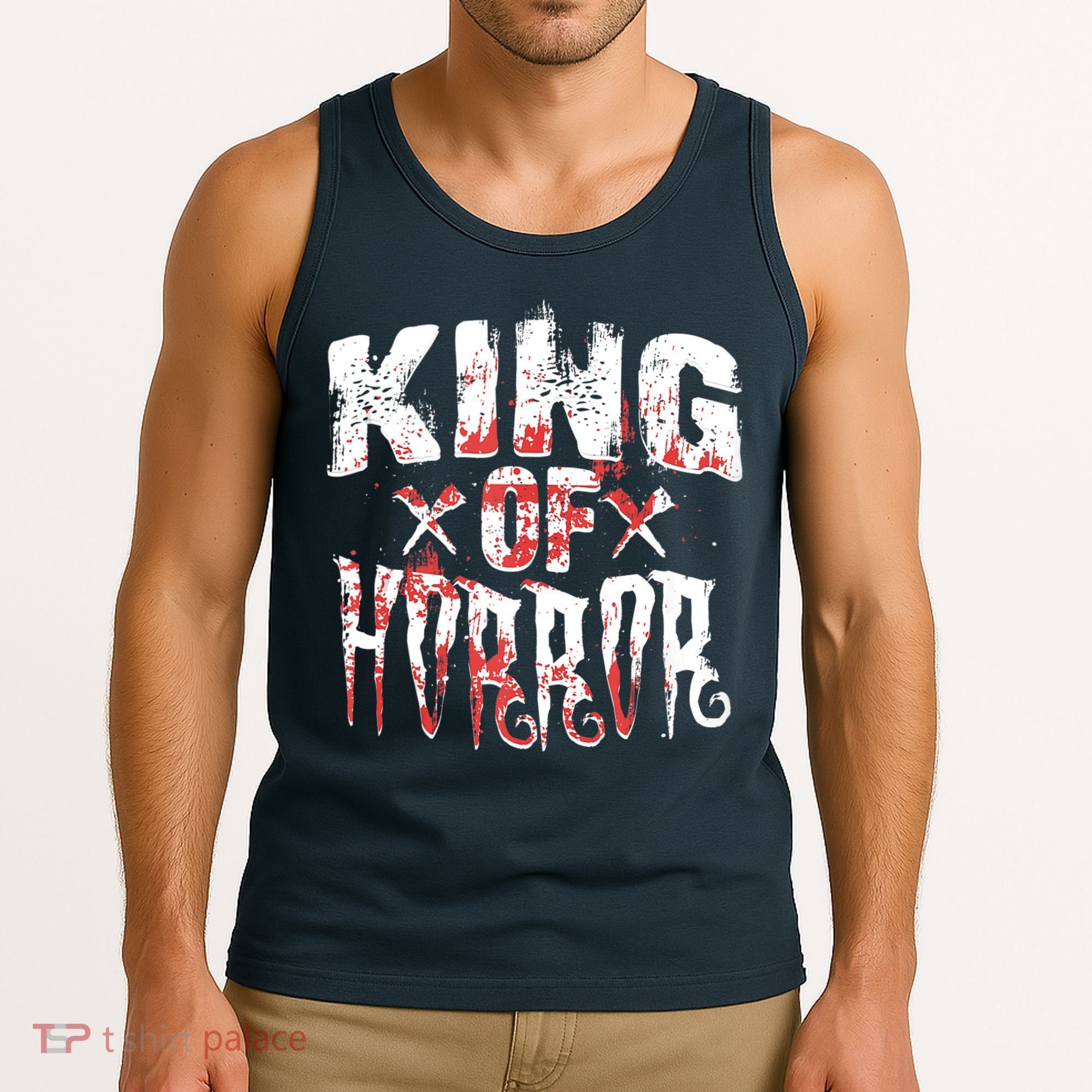 Funny Horror Movie Gift Scary King Of Horror Tank Top