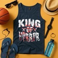 Funny Horror Movie Gift Scary King Of Horror Tank Top thumb 4
