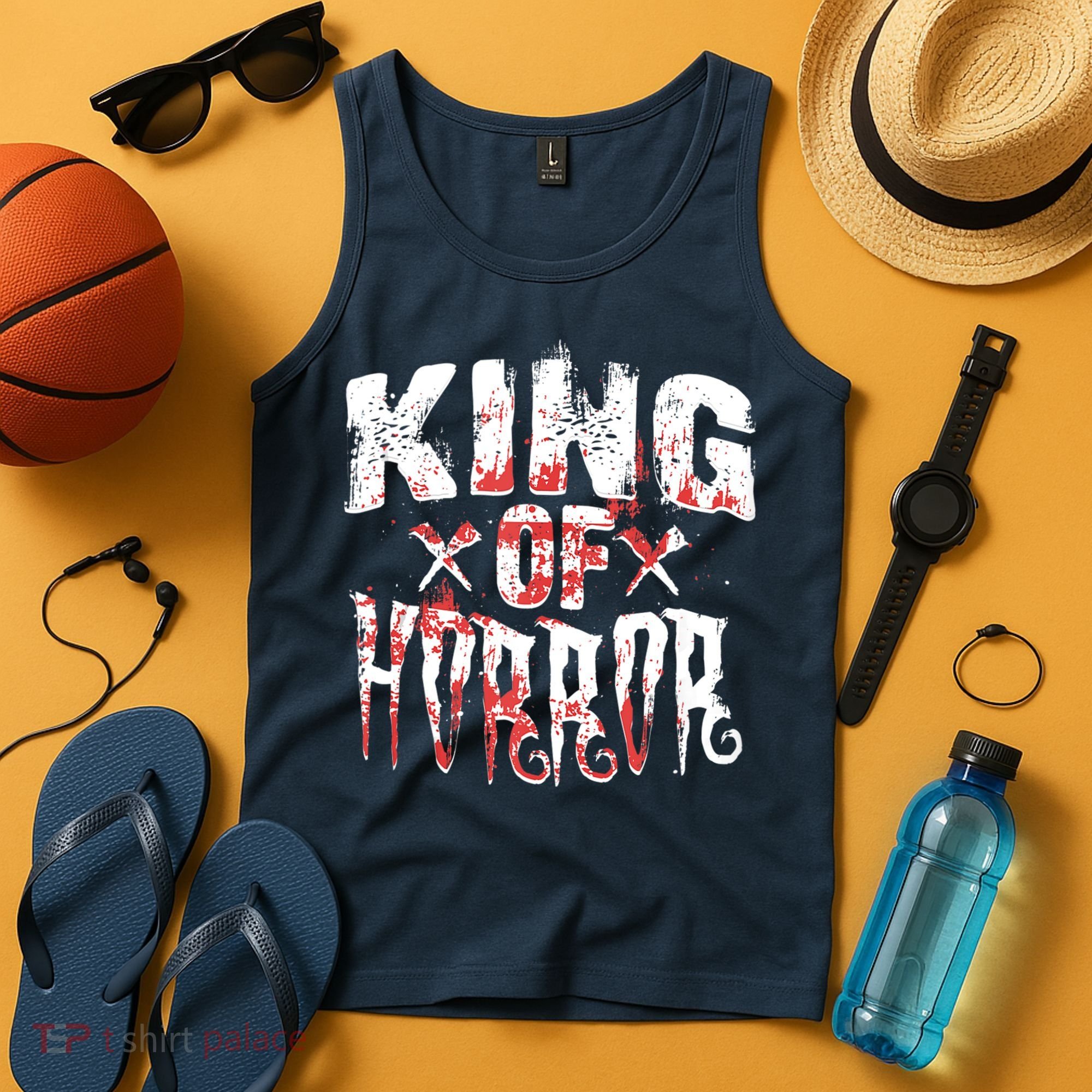 Funny Horror Movie Gift Scary King Of Horror Tank Top