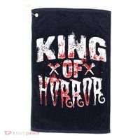 Funny Horror Movie Gift Scary King Of Horror Golf Towel thumb 0