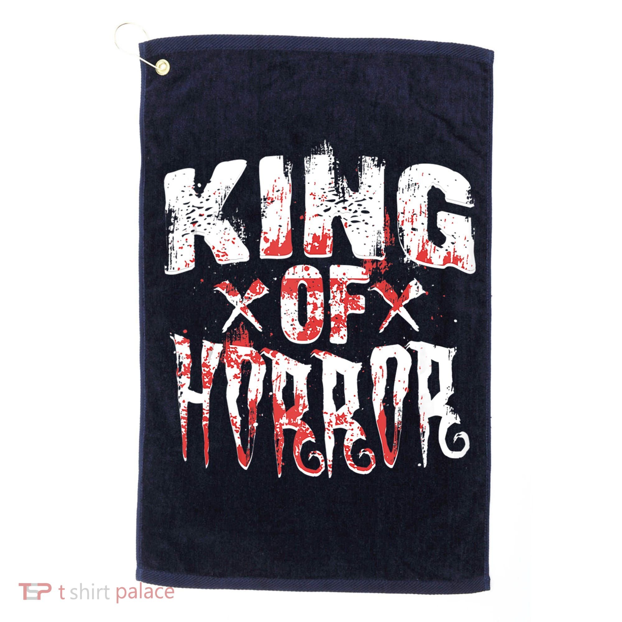 Funny Horror Movie Gift Scary King Of Horror Golf Towel