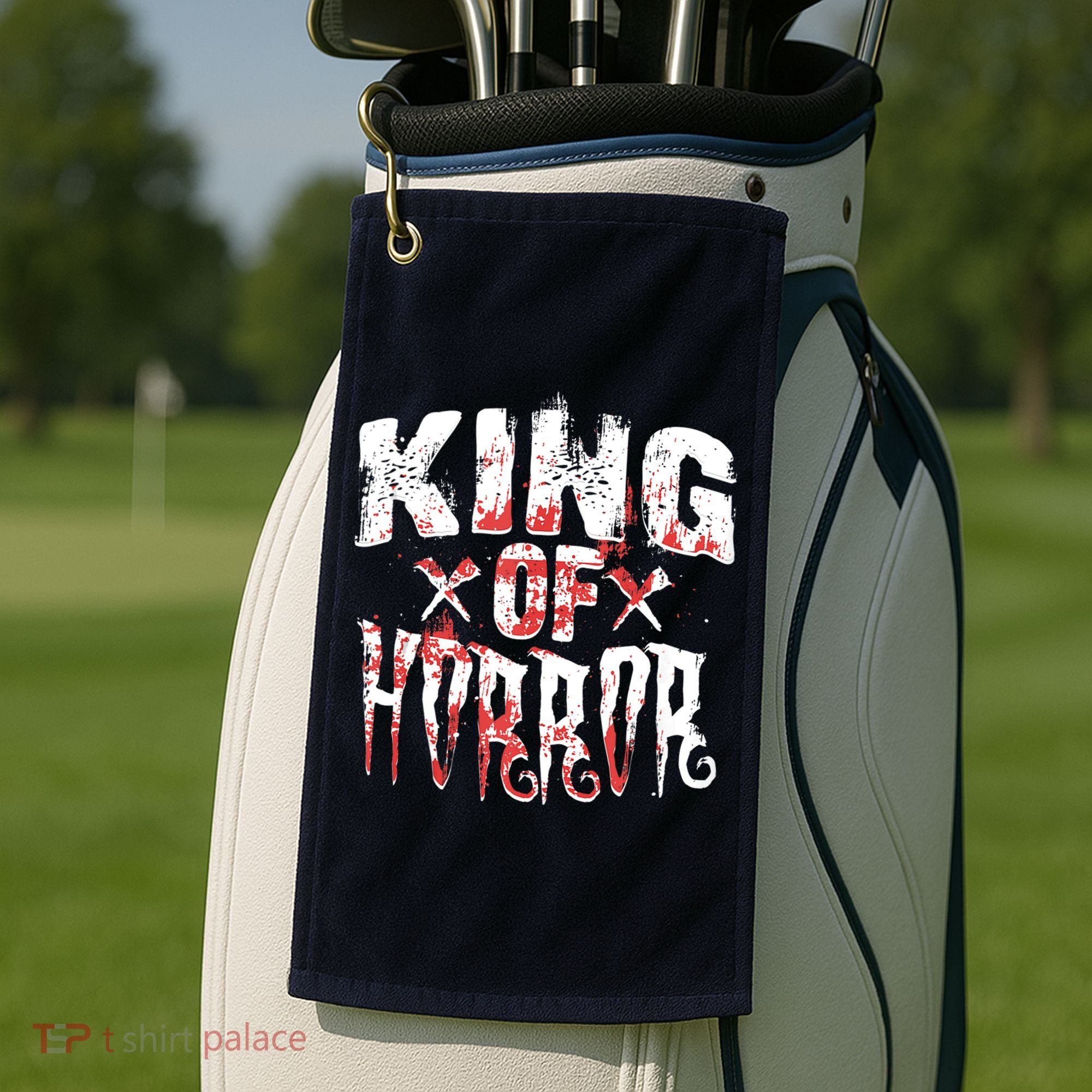 Funny Horror Movie Gift Scary King Of Horror Golf Towel