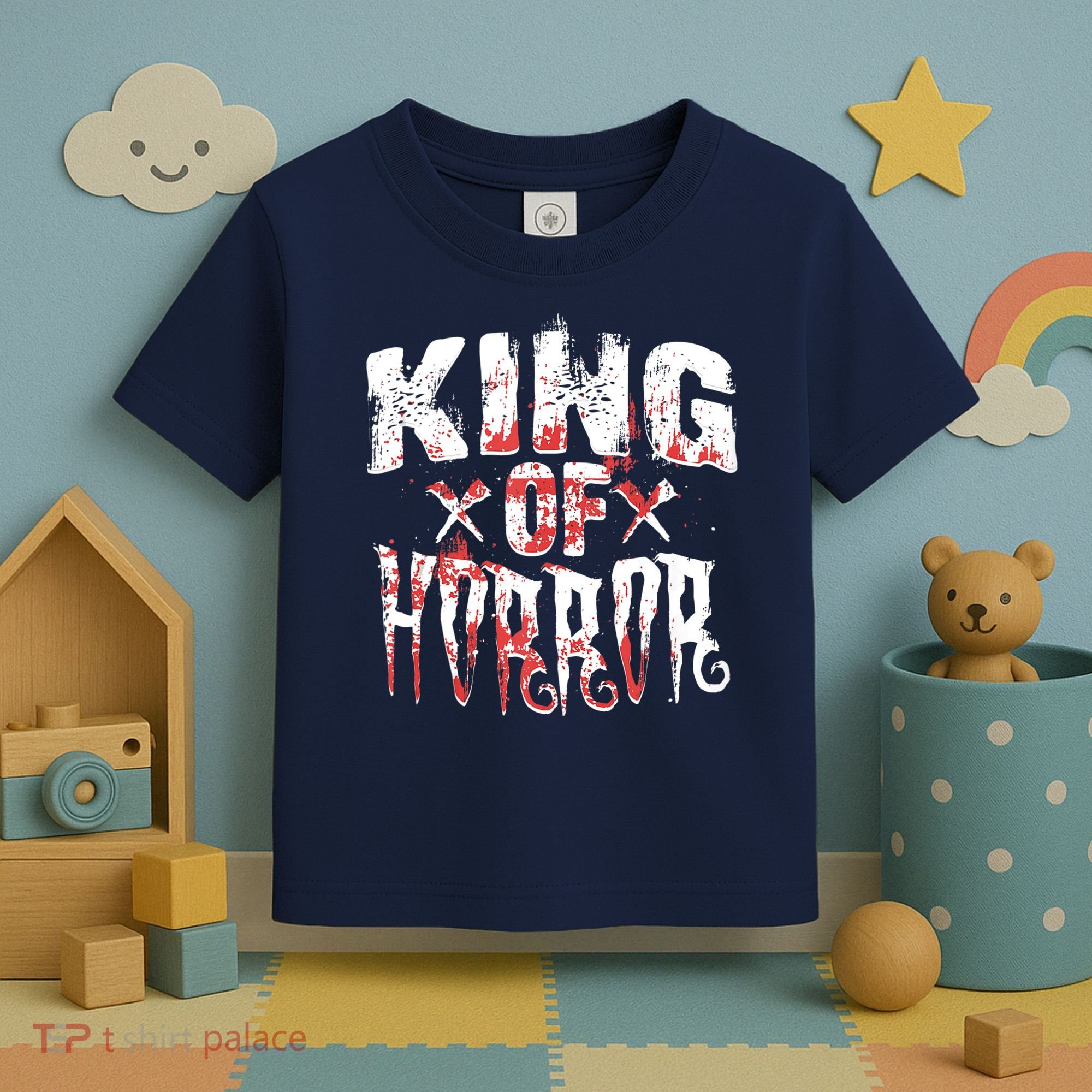 Funny Horror Movie Gift Scary King Of Horror Toddler T-Shirt