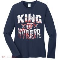 Funny Horror Movie Gift Scary King Of Horror Women's Long Sleeve Shirt thumb 0