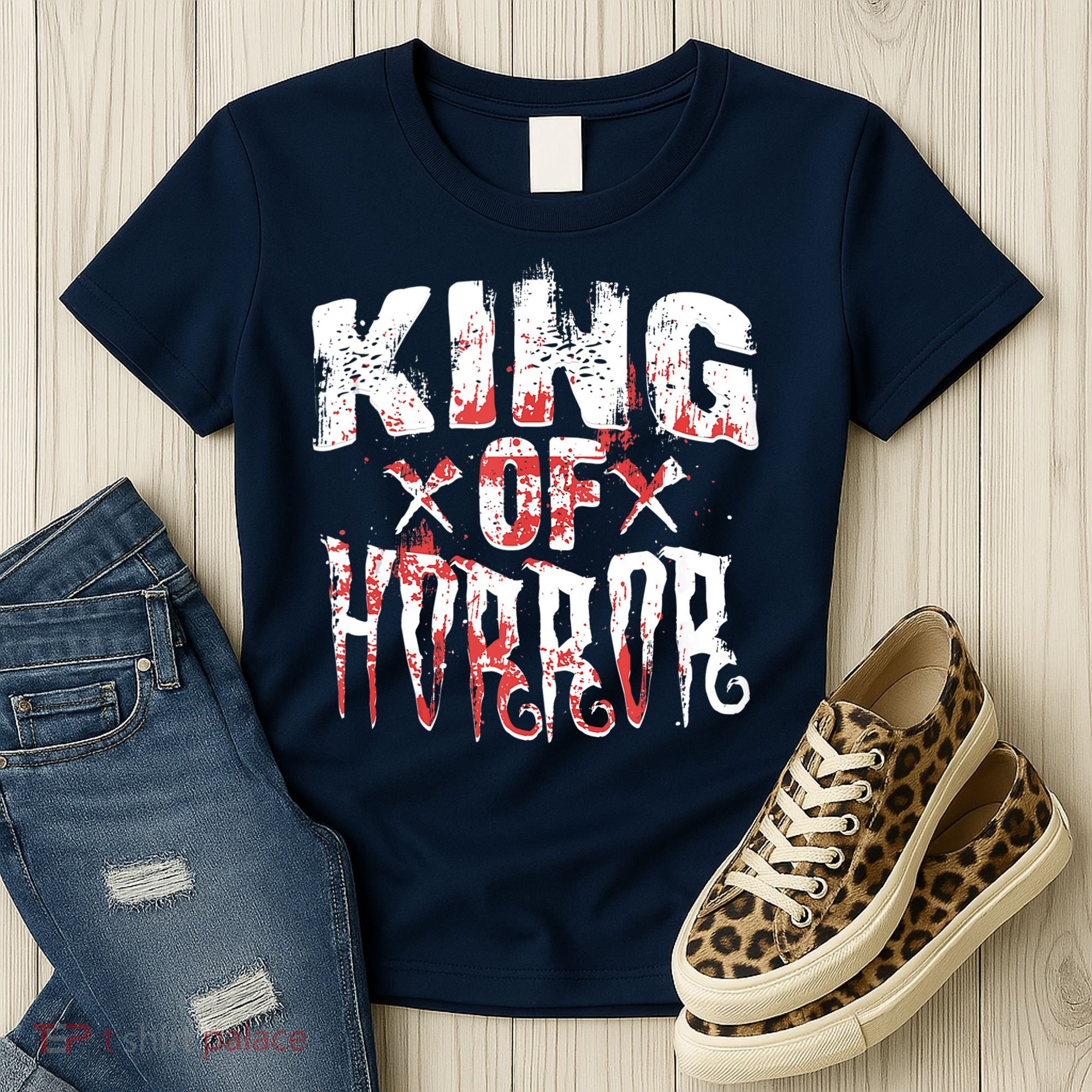 Funny Horror Movie Gift Scary King Of Horror Women's T-Shirt