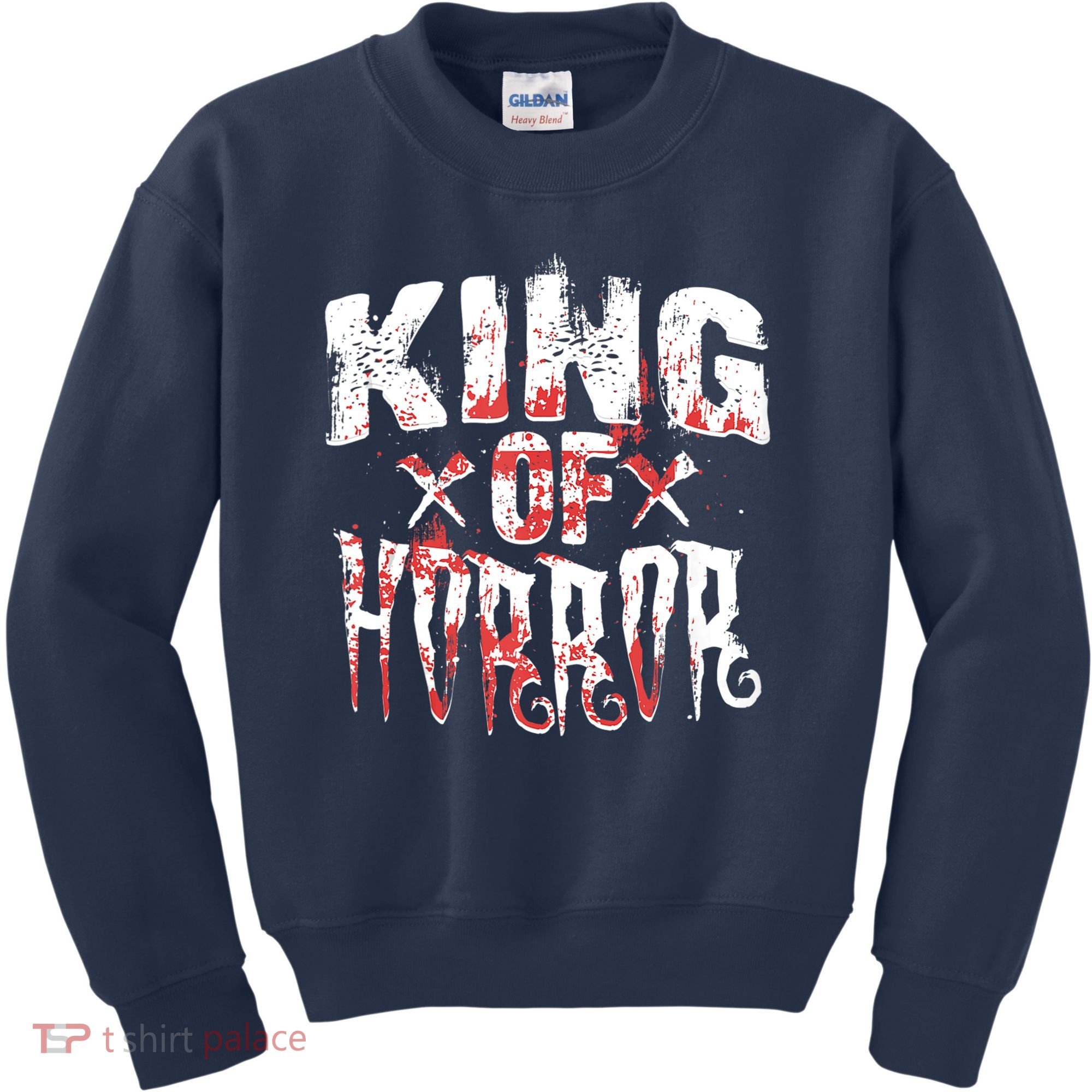 Funny Horror Movie Gift Scary King Of Horror Kids Sweatshirt