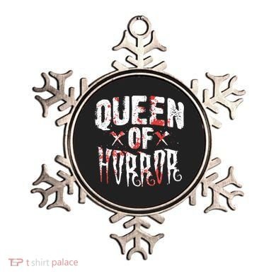 Funny Horror Movie Gift Scary Queen Of Horror Ornament