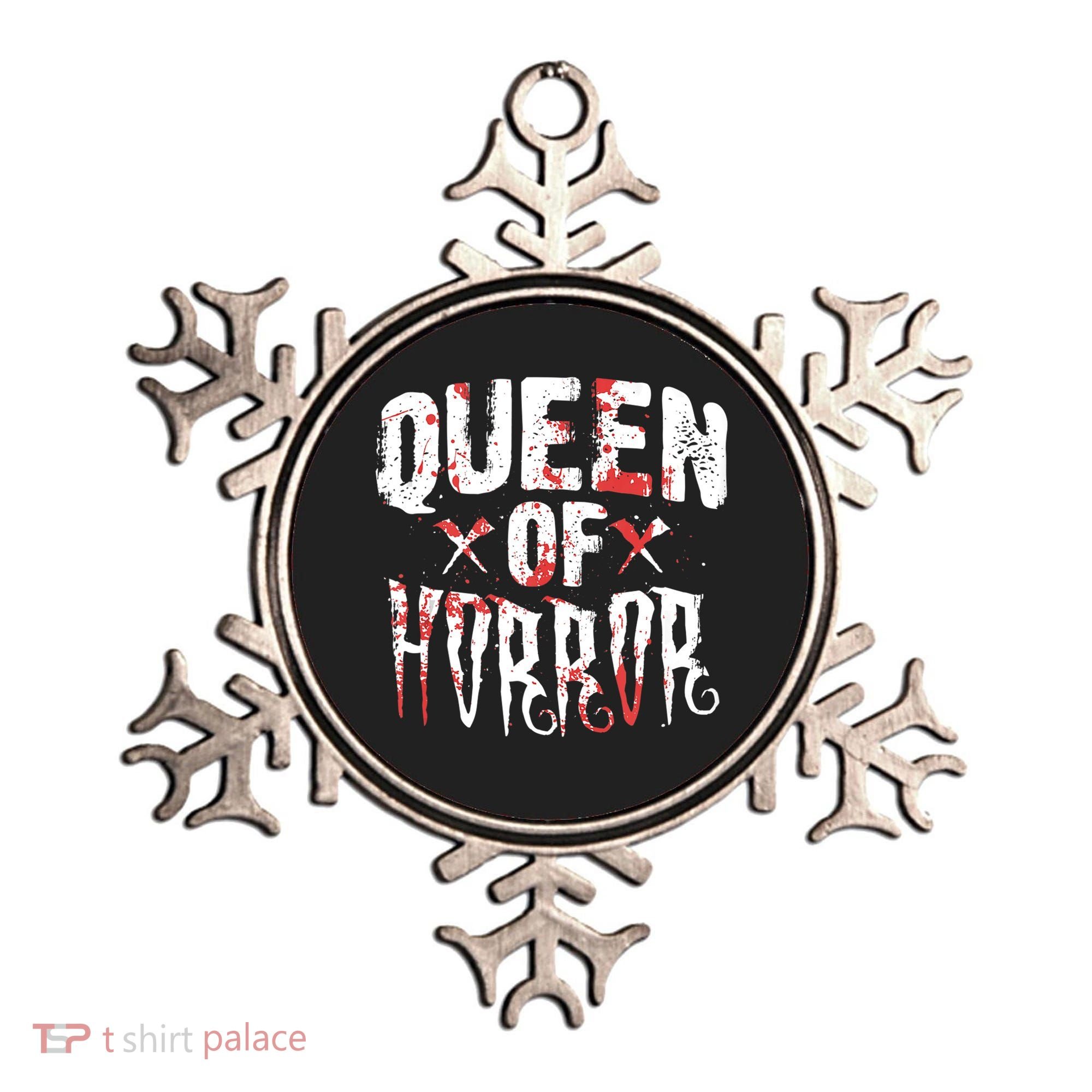 Funny Horror Movie Gift Scary Queen Of Horror Ornament