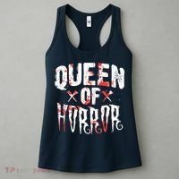 Funny Horror Movie Gift Scary Queen Of Horror Women's Tank Top thumb 3