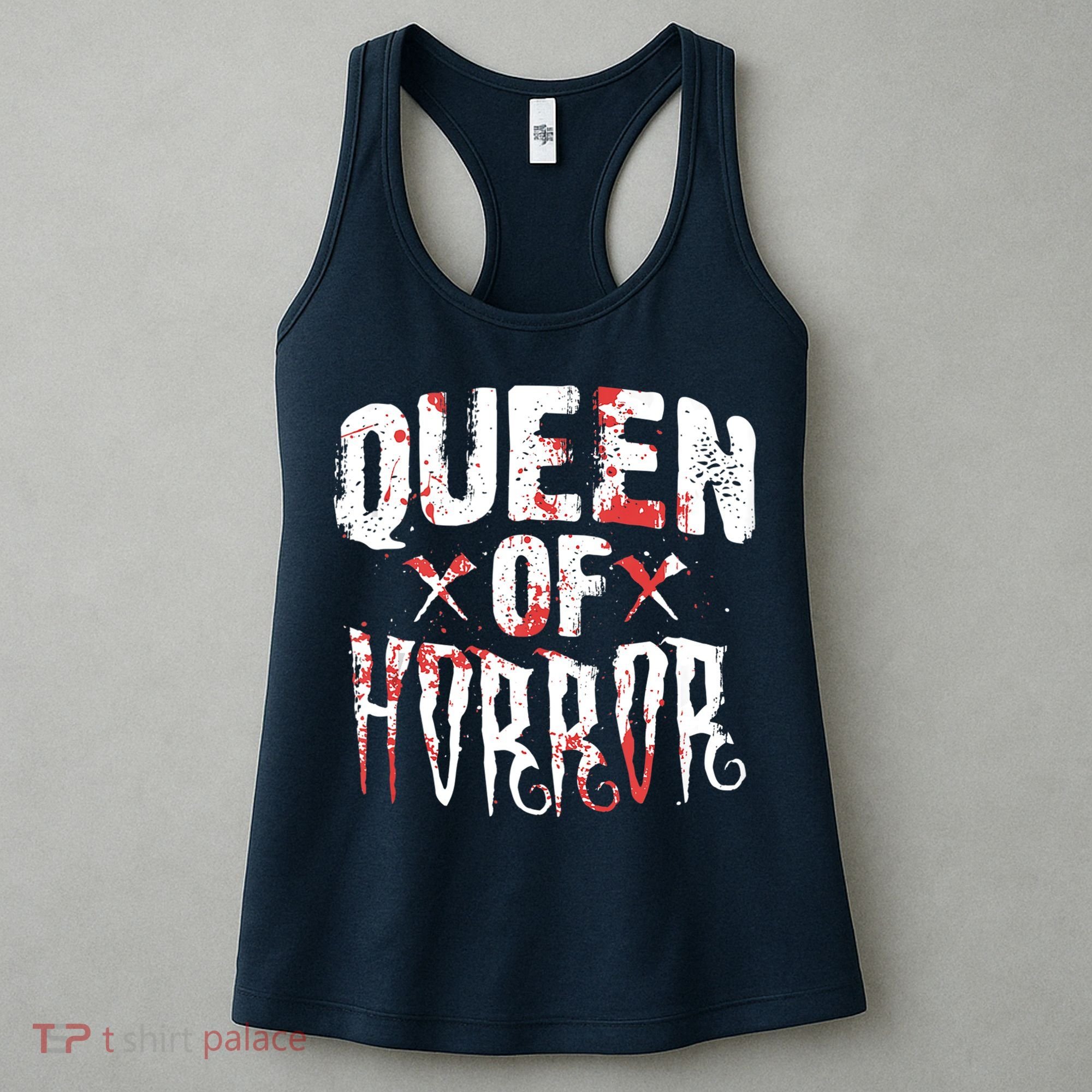 Funny Horror Movie Gift Scary Queen Of Horror Women's Tank Top