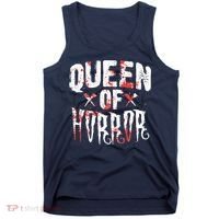 Funny Horror Movie Gift Scary Queen Of Horror Tank Top thumb 0