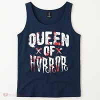 Funny Horror Movie Gift Scary Queen Of Horror Tank Top thumb 2