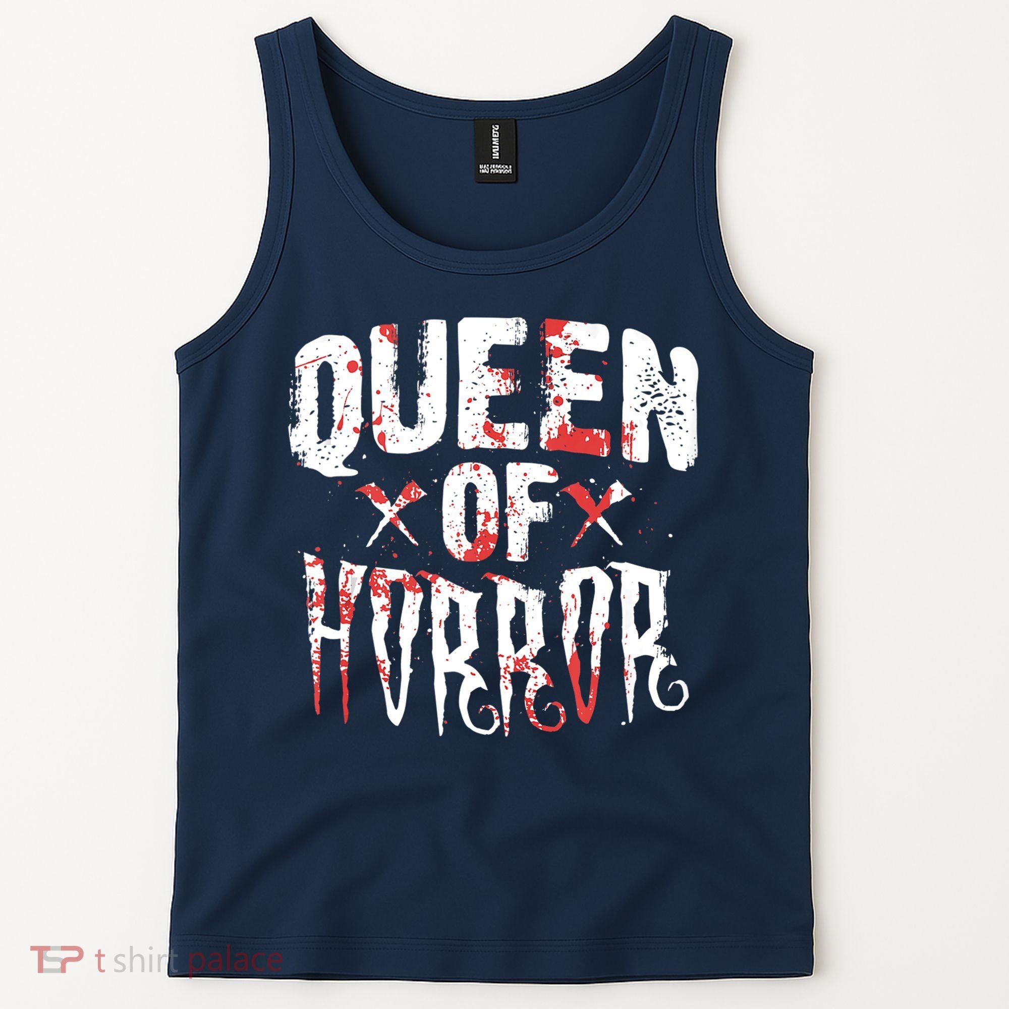 Funny Horror Movie Gift Scary Queen Of Horror Tank Top