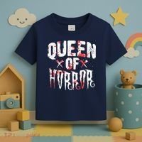 Funny Horror Movie Gift Scary Queen Of Horror Toddler T-Shirt thumb 3