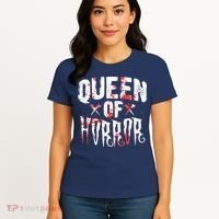 Funny Horror Movie Gift Scary Queen Of Horror Women's T-Shirt thumb 4