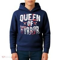 Funny Horror Movie Gift Scary Queen Of Horror Kids Hoodie thumb 4