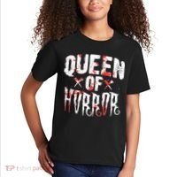 Funny Horror Movie Gift Scary Queen Of Horror Kids T-Shirt thumb 2