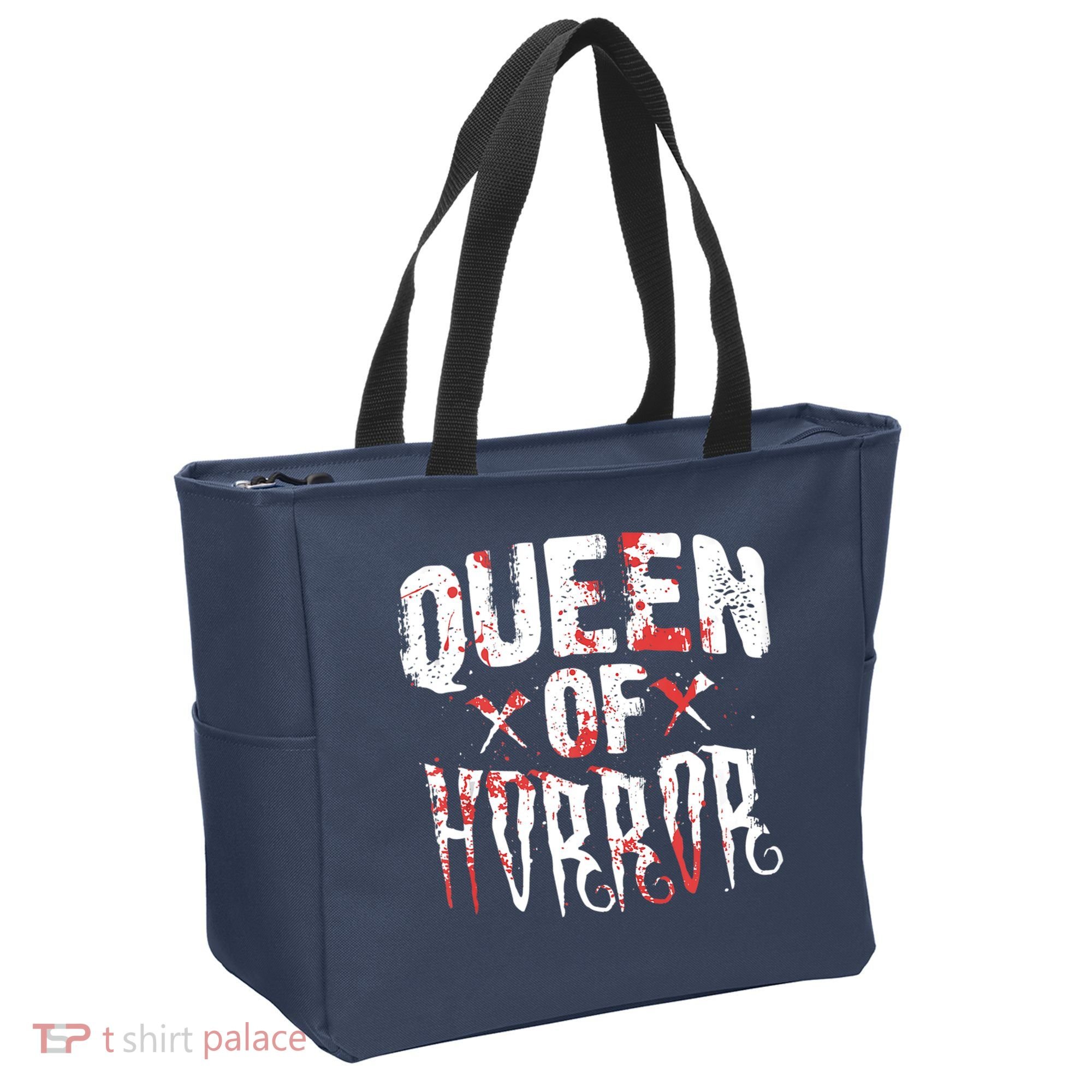 Funny Horror Movie Gift Scary Queen Of Horror Tote Bag