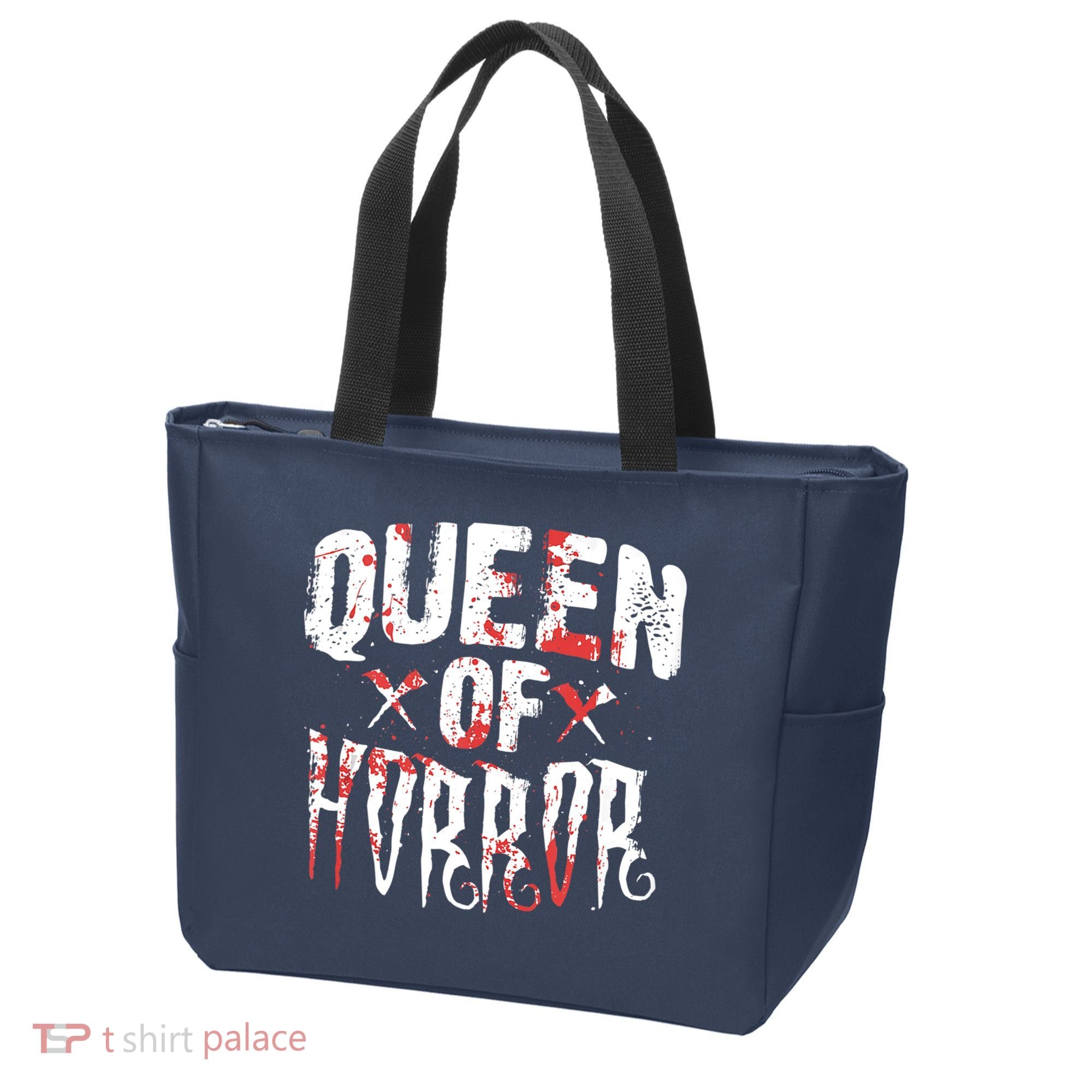 Funny Horror Movie Gift Scary Queen Of Horror Tote Bag