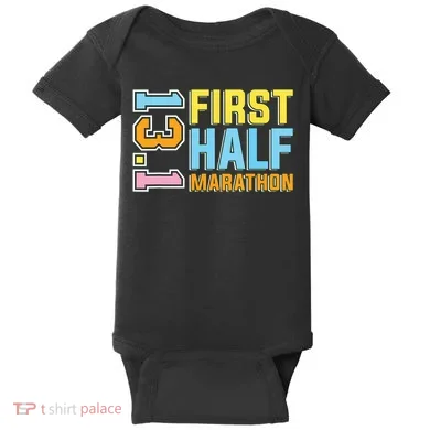 First Half Marathon 131 Trail Runner Training Half Marathon Baby Bodysuit