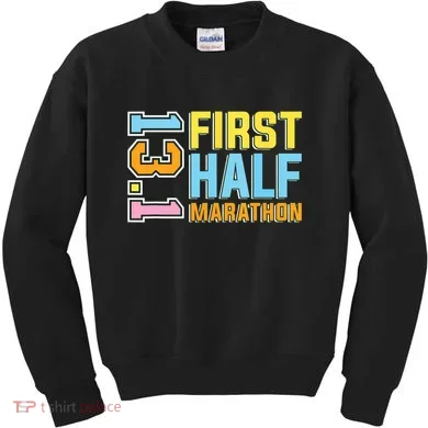First Half Marathon 131 Trail Runner Training Half Marathon Kids Sweatshirt