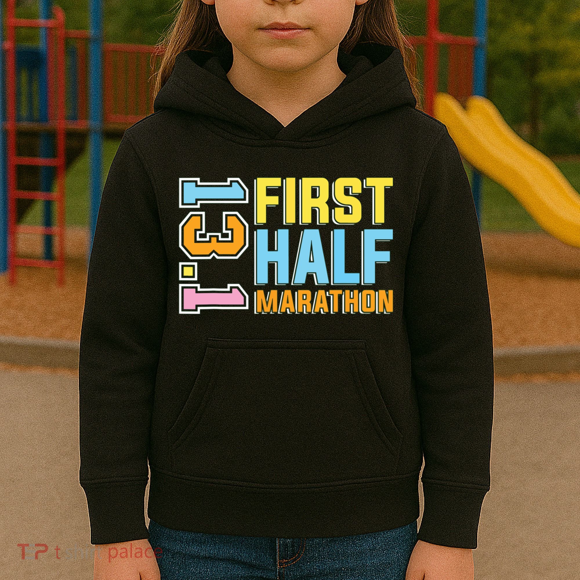 First Half Marathon 131 Trail Runner Training Half Marathon Kids Hoodie